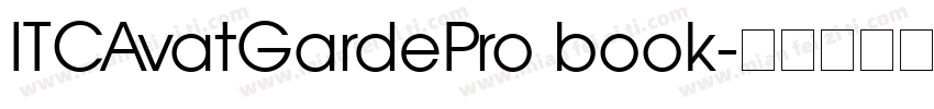 ITCAvatGardePro book字体转换